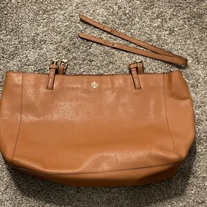 Tory Burch Brown Leather Shoulder Bag